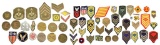 LOT OF MOSTLY US ARMY & MARINE PATCHES & CHEVRONS