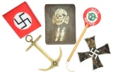 5 WWII GERMAN & RELATED ITEMS.