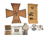 WWI & WWII GROUP FEATURING ZEPPELIN ITEMS.