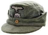 WWII GERMAN WAFFEN SS M43 STYLE FIELD CAP.