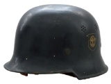 WWII GERMAN CIVILIAN POLICE HELMET.