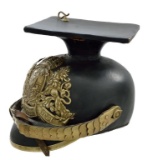 WWI ERA BAVARIAN UHLAN MORTARBOARD HELMET.