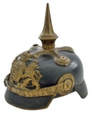 BAVARIAN OFFICER'S SPIKE HELMET.