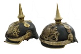 2 BAVARIAN SPIKE HELMETS.