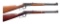 2 WINCHESTER 94 LEVER ACTION CARBINES.