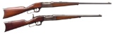 2 SAVAGE MODEL 1899 LEVER ACTION RIFLES.