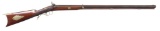 UNMARKED AMERICAN HALF STOCK PERCUSSION RIFLE.