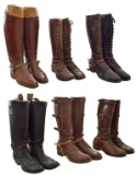 6 MILITARY RIDING BOOTS.