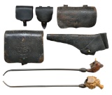 EARLY AMERICAN LEATHER & PIPES.