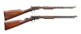 2 WINCHESTER MODEL 1906 PUMP ACTION RIFLES.