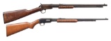 2 WINCHESTER 1906 & 61 PUMP ACTION RIFLES.