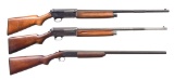 3 WINCHESTER AUTO AND SINGLE SHOTGUNS.