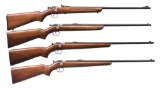 4 WINCHESTER BOLT ACTION RIFLES.