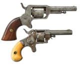 2 ANTIQUE POCKET REVOLVERS BY BLISS AND ETHAN