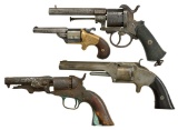 4 ANTIQUE REVOLVERS.