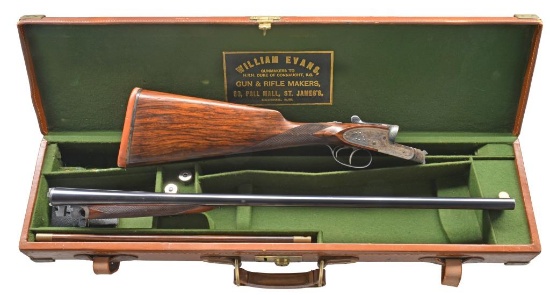 WILLIAM EVANS CROSSOVER SIDELOCK SXS SHOTGUN.