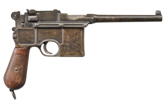 MAUSER 1896 BROOMHANDLE SEMI AUTO PISTOL.