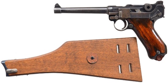 DWM 1916 NAVY LUGER SEMI AUTO PISTOL.