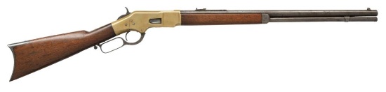 WINCHESTER 1866 THIRD MODEL LEVER ACTION RIFLE.