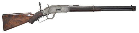 WINCHESTER MODEL 1873 DELUXE LEVER ACTION CARBINE.
