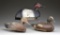 GROUP OF 3 WOODEN DECOYS.