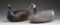 GROUP OF 2 WOODEN DECOYS.