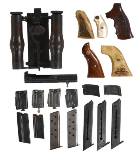 GROUPING OF ONE MG08 MAXIM MACHINE GUN SPADE GRIPS