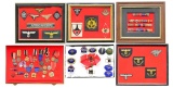 LARGE GROUP OF WWII GERMAN MEDALS, RIBBONS,