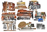LARGE LOT OF MILITARIA, LEATHER, SHOOTING