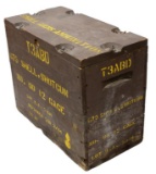 WWII 12 GAUGE 00 BUCK SEALED AMMO CRATE (675 RDS.)