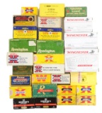 14 FULL & 14 PARTIAL BOXES OF PISTOL AMMUNITION IN