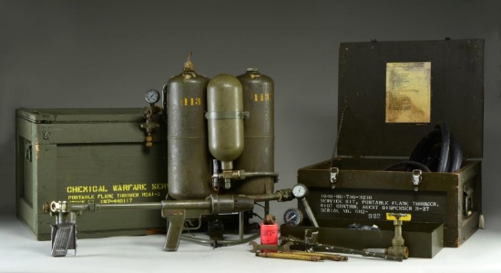 WWII U.S. GI ORIGINAL M2-2 FLAMETHROWER IN