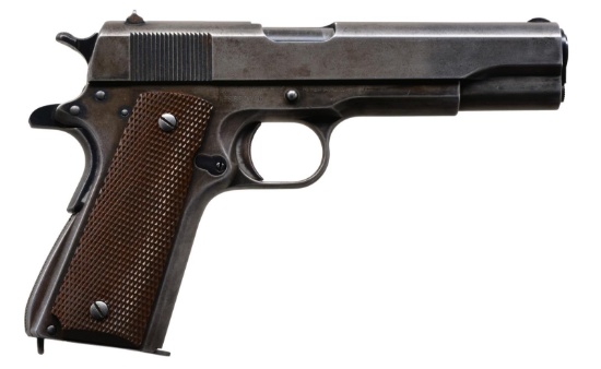 SINGER MFG CO.MODEL 1911A1 SEMI AUTO PISTOL.