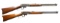 2 MARLIN MODEL 93 LEVER ACTION RIFLES.