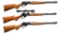 3 MARLIN LEVER ACTION RIFLES.