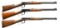 3 WINCHESTER MODEL 94 LEVER ACTION RIFLES.