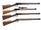 4 WINCHESTER MODEL 94 LEVER ACTION RIFLES.