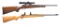 2 BOLT ACTION RIFLES BY REMINGTON & WINCHESTER.