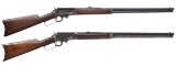 2 MARLIN MODEL 1893 LEVER ACTION RIFLE.