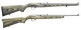 2 RUGER 10/22 STAINLESS SEMI AUTO CARBINES.