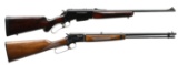 2 BROWNING LEVER ACTION RIFLES.