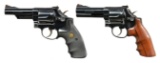 2 BLUED SMITH & WESSON 357 MAGNUM REVOLVERS.