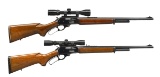 2 MARLIN MODEL 444S LEVER ACTION RIFLES.