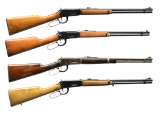 4 WINCHESTER LEVER ACTION RIFLES.
