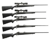 5 SAVAGE BOLT ACTION SPORTING RIFLES.