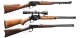 3 LEVER ACTION RIFLES.