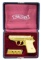 CASED ENGRAVED GOLD PLATED PRE WAR WALTHER MODEL