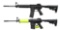 2 AR-15 STYLE SEMI AUTO CARBINES; RUGER & DPMS.