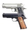 2 COLT 1911 STYLE COMBAT COMMANDER SEMI AUTO