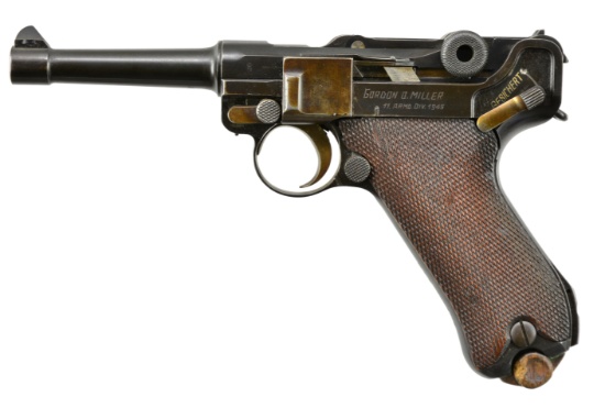 DWM MILITARY & POLICE LUGER SEMI AUTO PISTOL.
